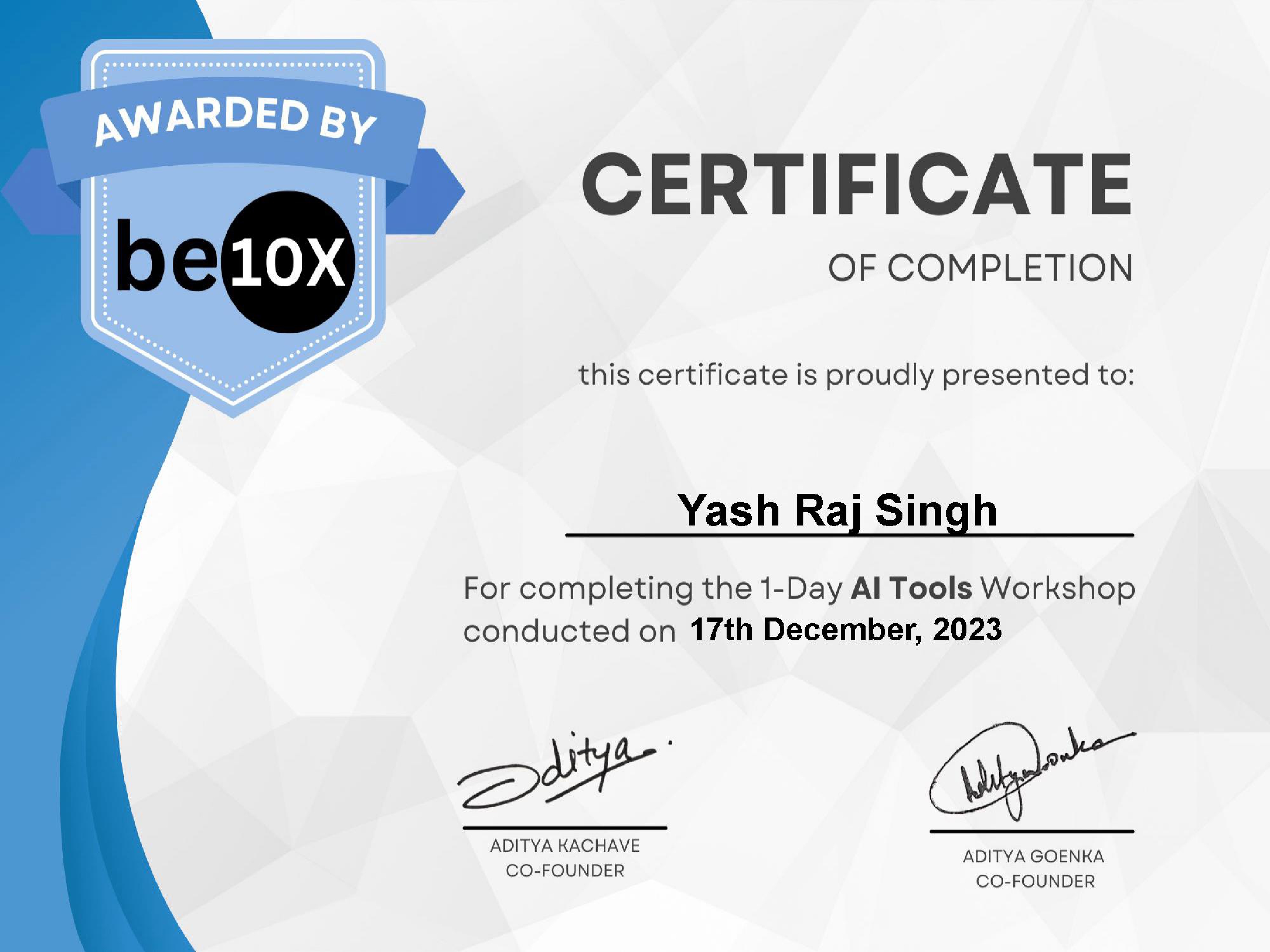 ChatGPT Mastery Certificate